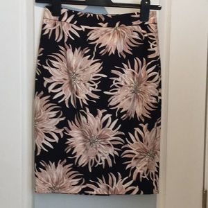 Ann Taylor floral pencil skirt